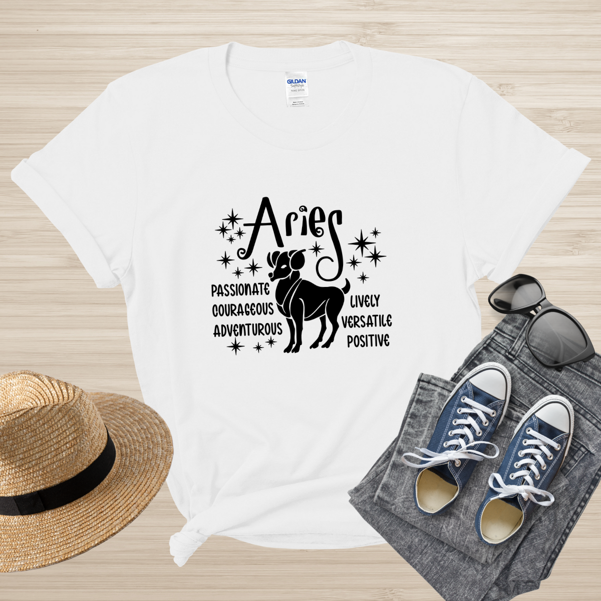 Aries Zodiac T-Shirt, Astrology Shirt for Aries, Horoscope Gift, Aries Birthday, Aries Season Gift, Perfect Aries Gift, Aries Zodiac Tee