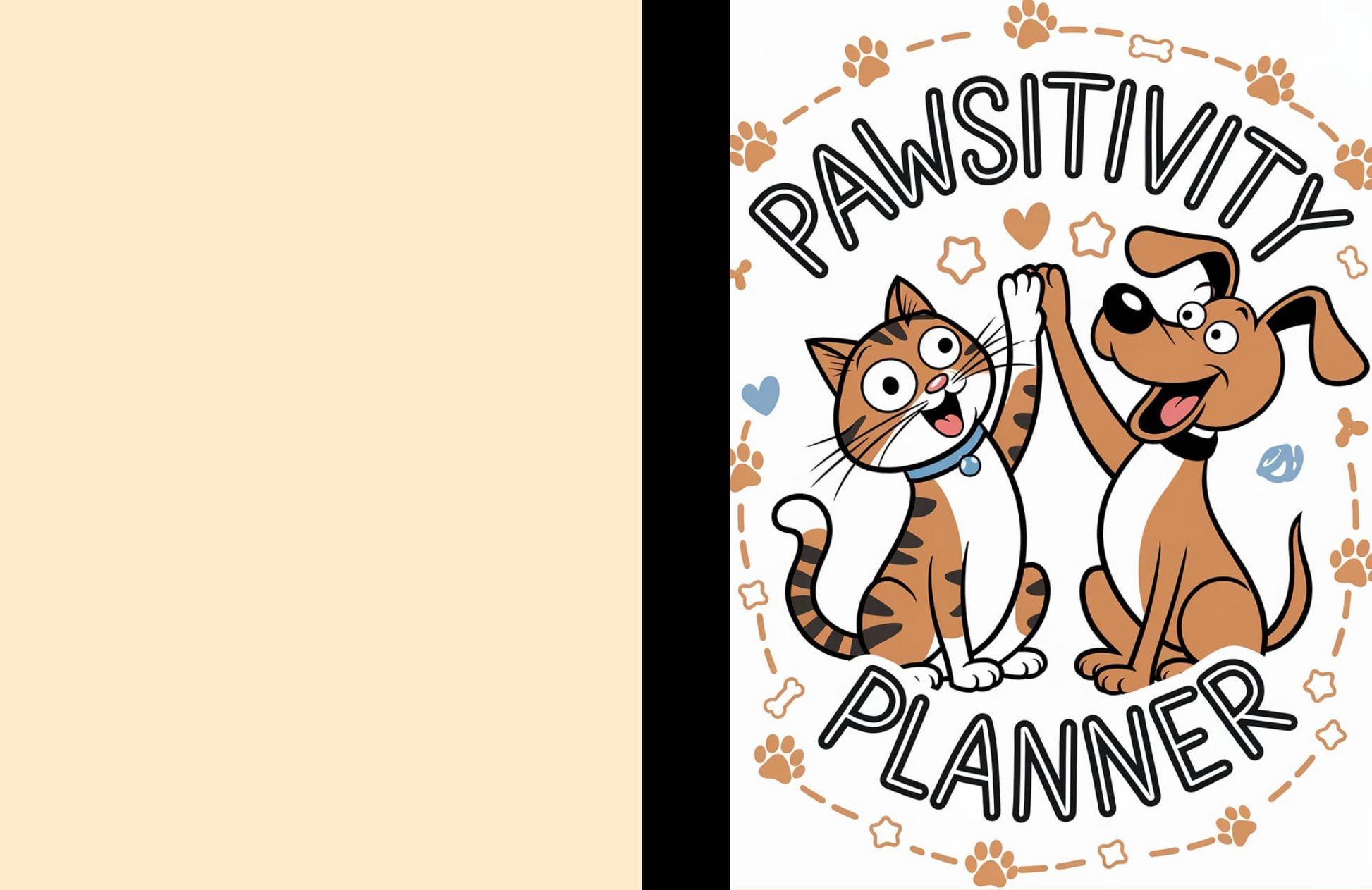 Pawsitivity Planner Composition Notebook for Journaling, Therapy, Self-Care, Anxiety, Mindfulness, Affirmations & Wellness Writing
