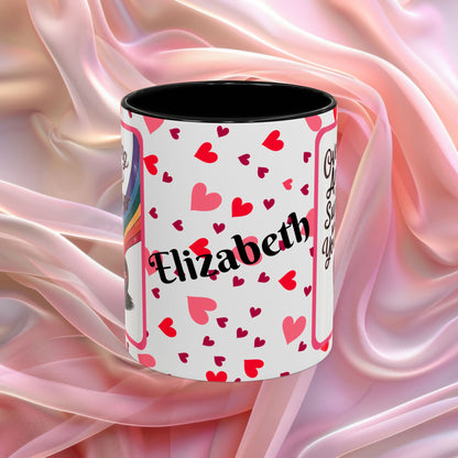 Overcoming Anxiety Valentines mug with soothing affirmation, Valentine coffee cup for reassurance