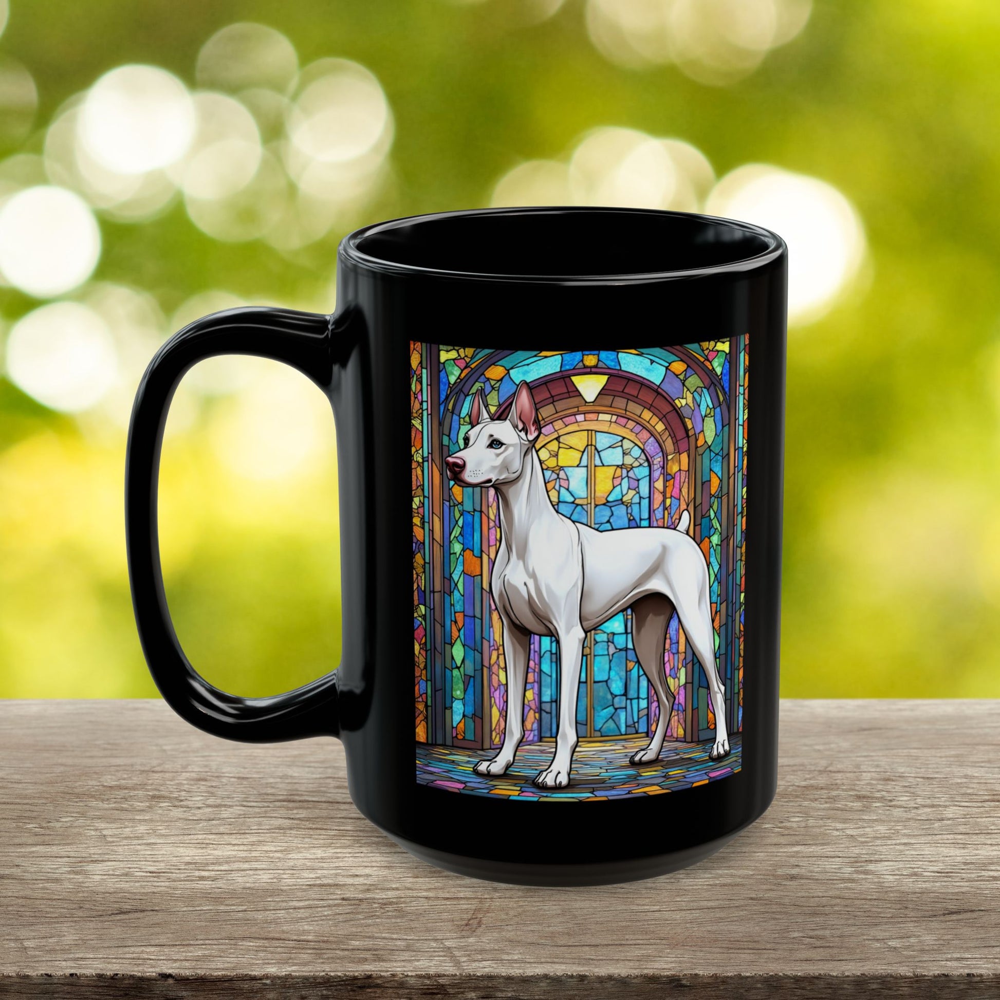 White Doberman Pinscher personalized pet lover mug