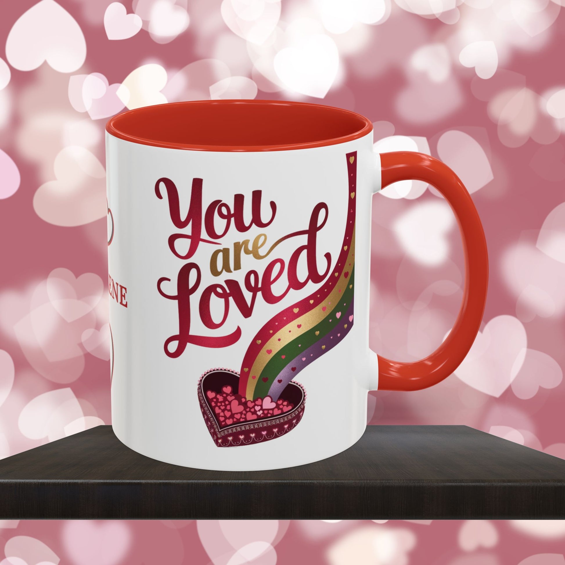 You Are Loved: Personalized Valentine's Day Affirmation Mug – Inspiring Positivity and Emotional Wellness, 11oz or 15oz