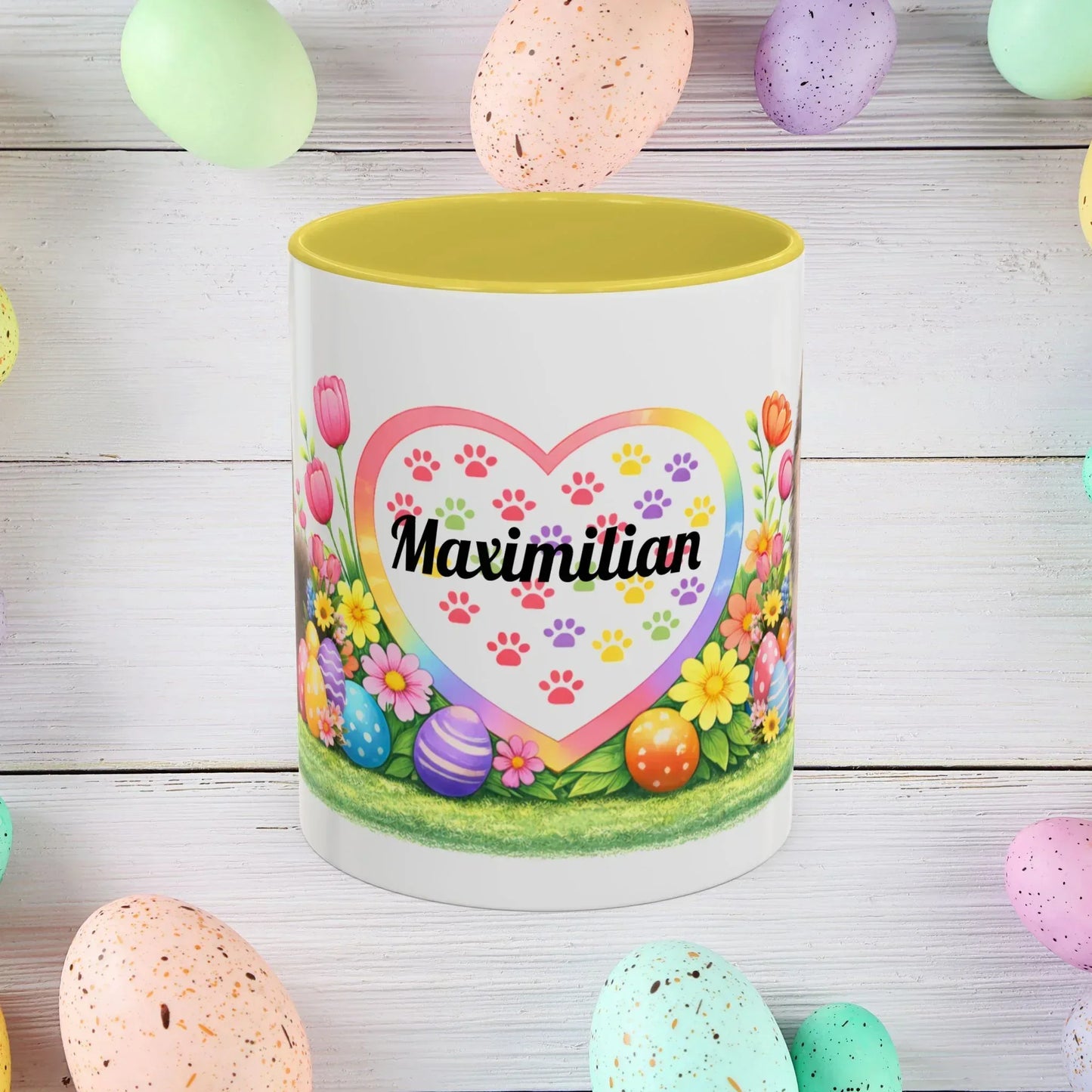 Shop our premium pomeranian wolf sable puppy easter mug from MySisterIsASurvivor.