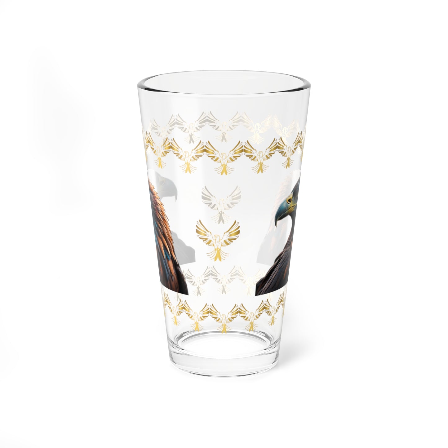 Eagle's Inspiration 16oz Eagle Pint Glass - Symbol of Strength, Resilience, and Mental Health Awareness