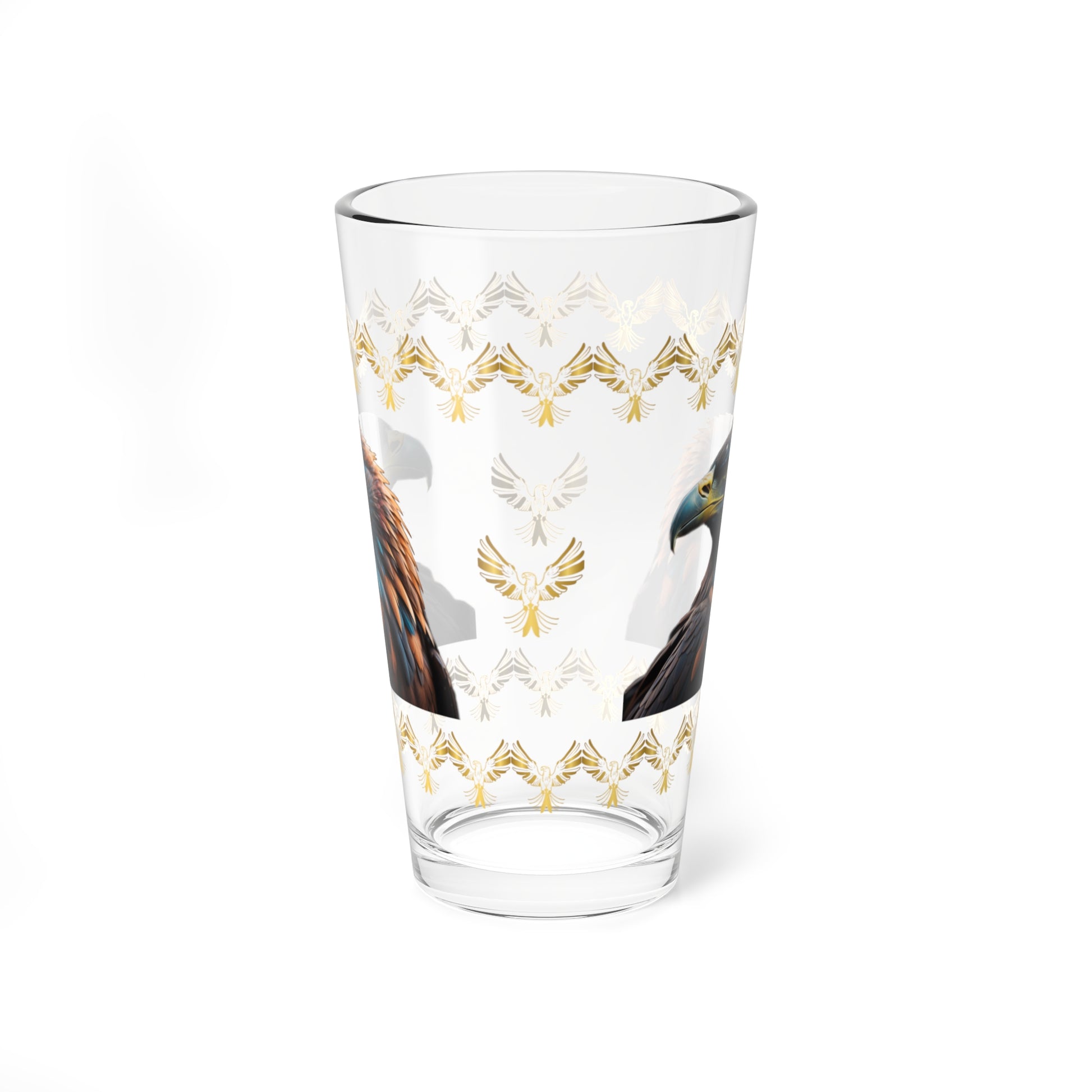 Eagle's Inspiration 16oz Eagle Pint Glass - Symbol of Strength, Resilience, and Mental Health Awareness