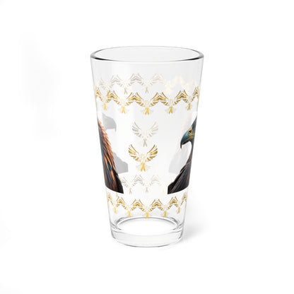 Eagle's Inspiration 16oz Eagle Pint Glass - Symbol of Strength, Resilience, and Mental Health Awareness