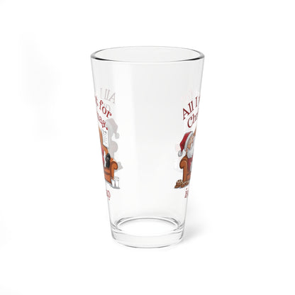 All I Want For Christmas Is A Nap, Christmas Pint Glass, 16oz