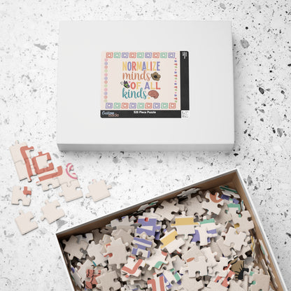 Normalize Minds of All Kinds - Affirmation Puzzle Gift for Survivors and Puzzle Lovers