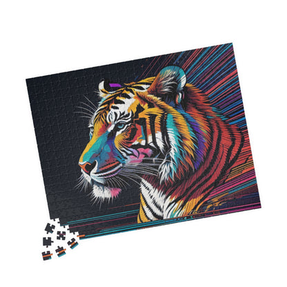 Bold Tiger Strides: Inspiring Tiger-themed Puzzle for Strength, Resilience, and Empowerment