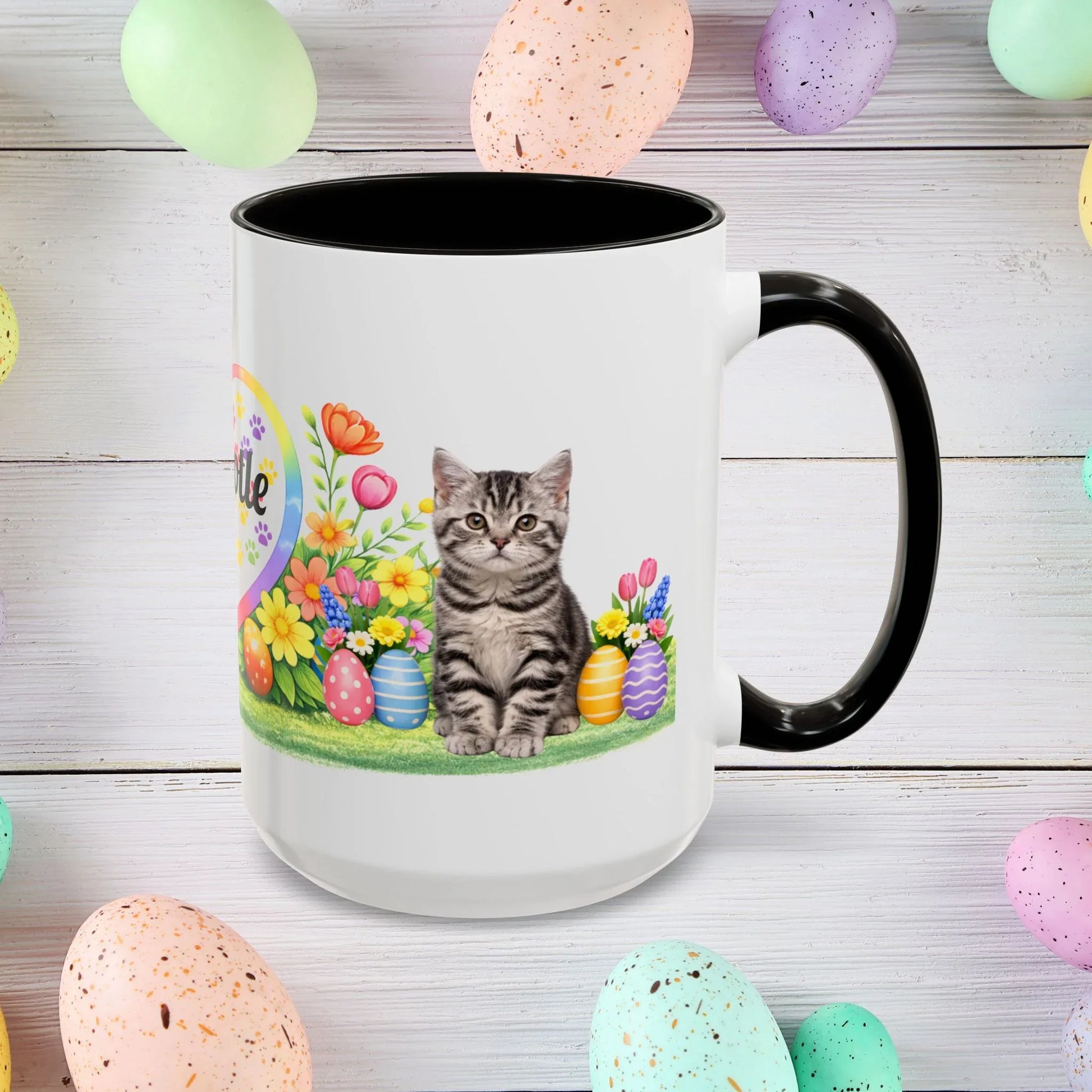 Shop our american shorthair kitten easter mug featuring the 15oz style option from MySisterIsASurvivor.
