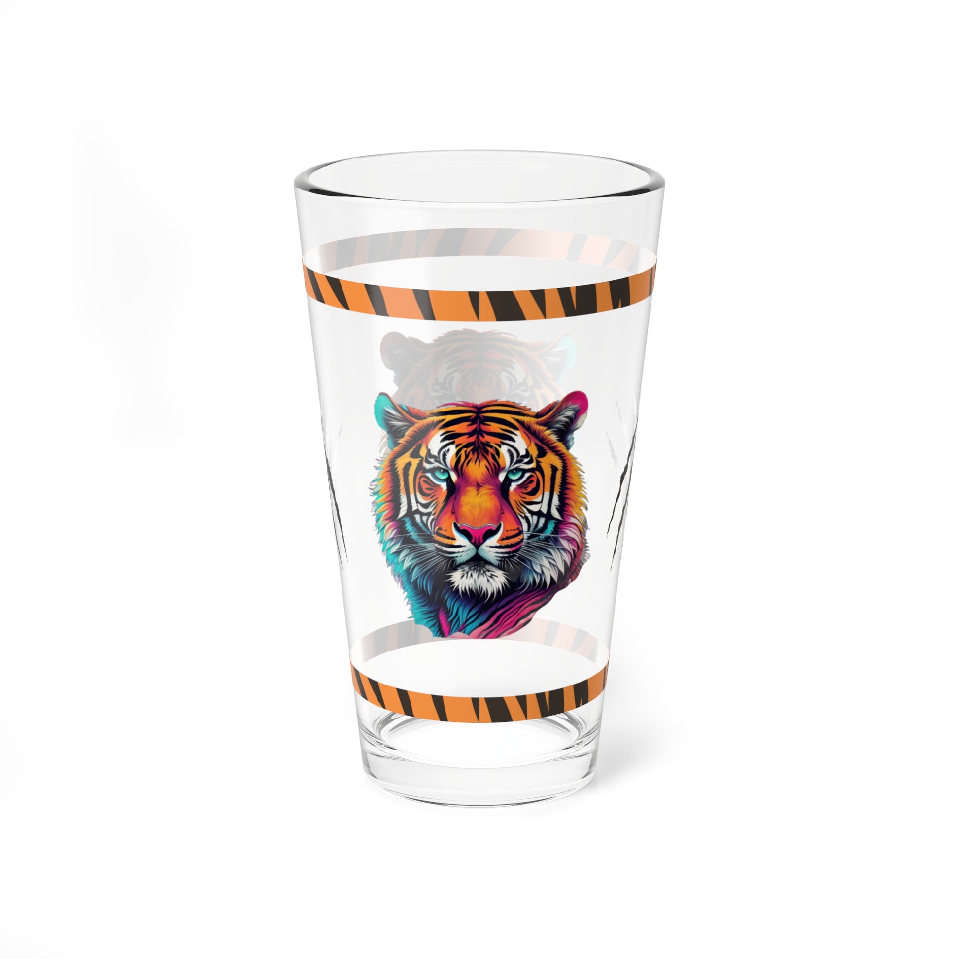 Roar to Renewal 16oz Tiger Pint Glass - Inspiring Strength, Courage, and Empowerment