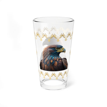 Feathers of Resilience 16oz Eagle Pint Glass - Symbol of Strength, Resilience, and Mental Health Awareness