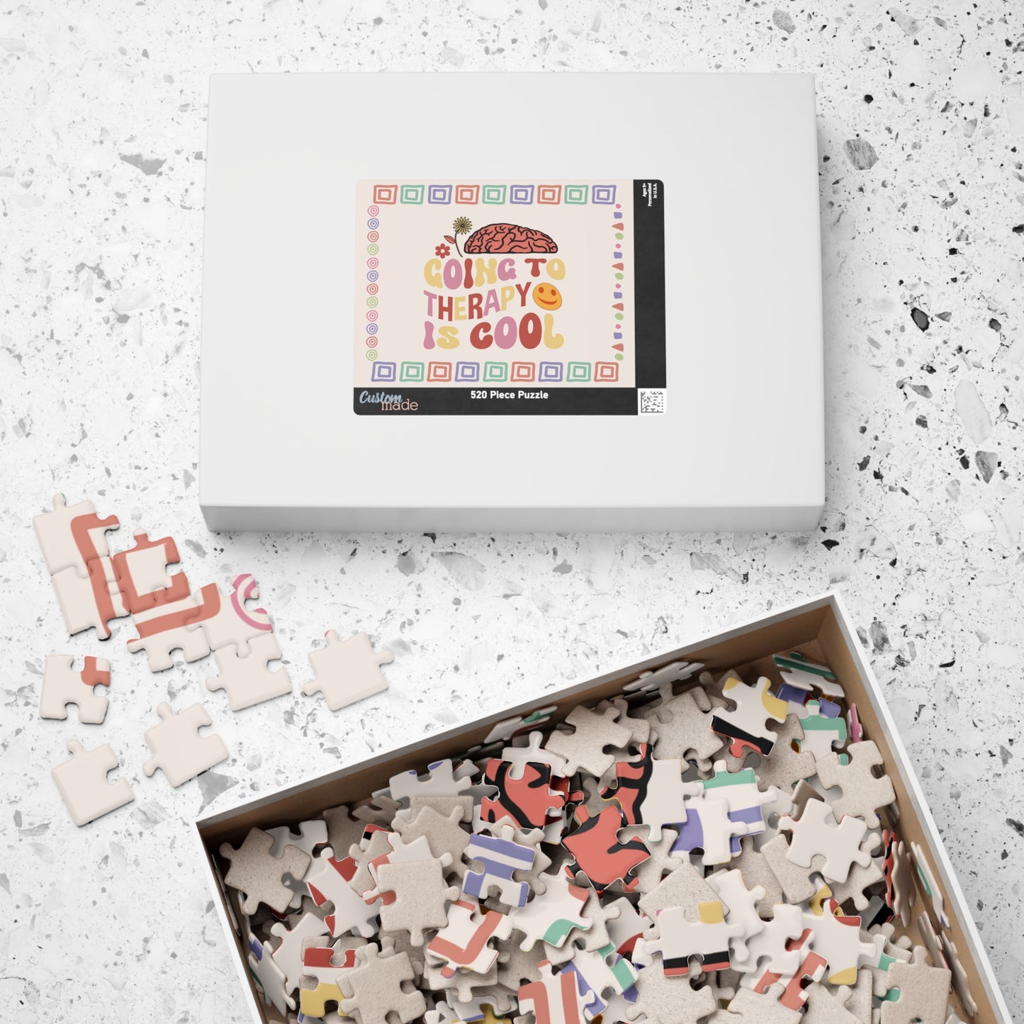 Going to Therapy Is Cool - Affirmation Puzzle Gift for Survivors and Puzzle Lovers