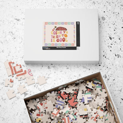 Going to Therapy Is Cool - Affirmation Puzzle Gift for Survivors and Puzzle Lovers