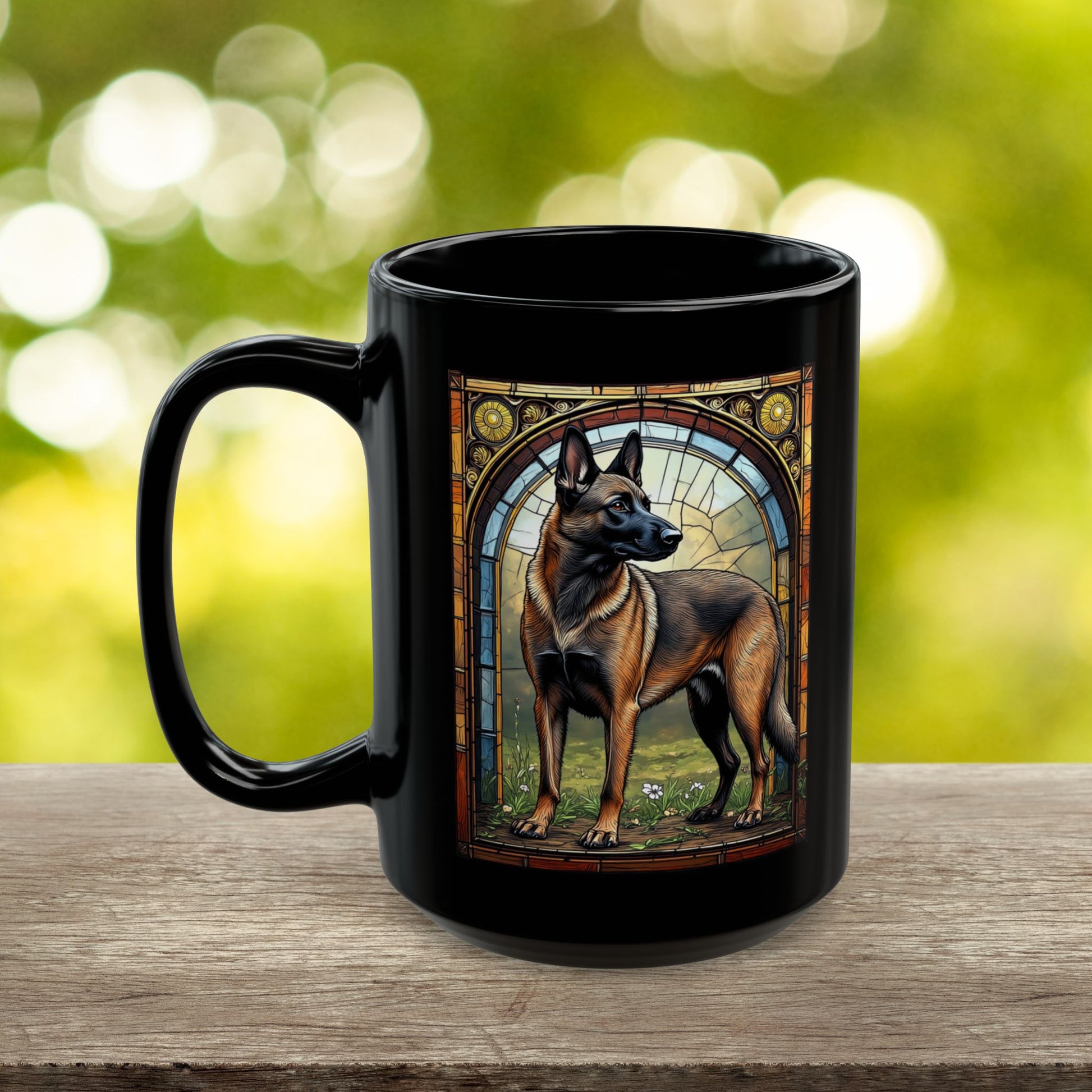 Fawn sable Belgian Malinois dog lover personalized mug