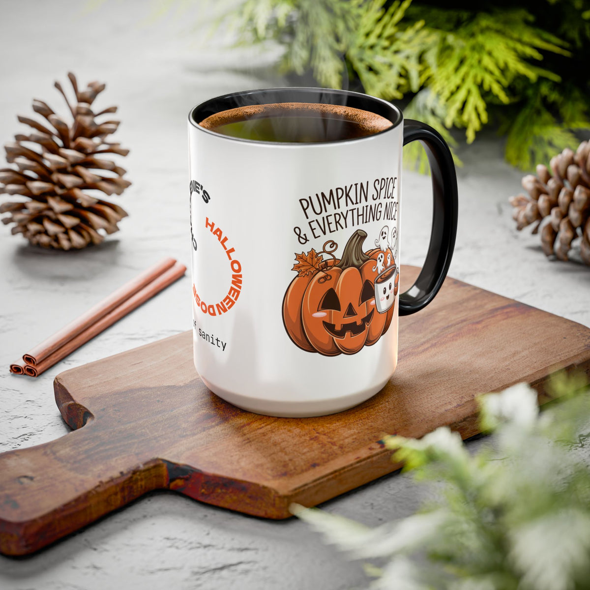 Pumpkin Spice and Everything Nice - Personalized Halloween Mug for Fall Coffee Lovers