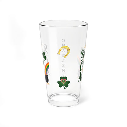 The Sun Will Come Out Again: Personalized St. Patrick's Day Pint Glass - Customizable Name for Happiness and Positivity