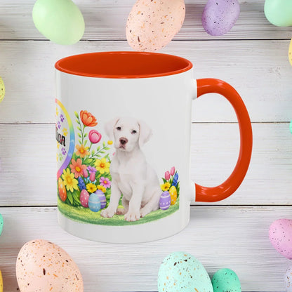 Shop our great dane all white puppy easter mug featuring the 11oz style option from MySisterIsASurvivor.