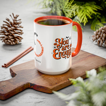 You Are Enough - Personalized Halloween Mug for Self-Worth, Survivors & Healing Gifts