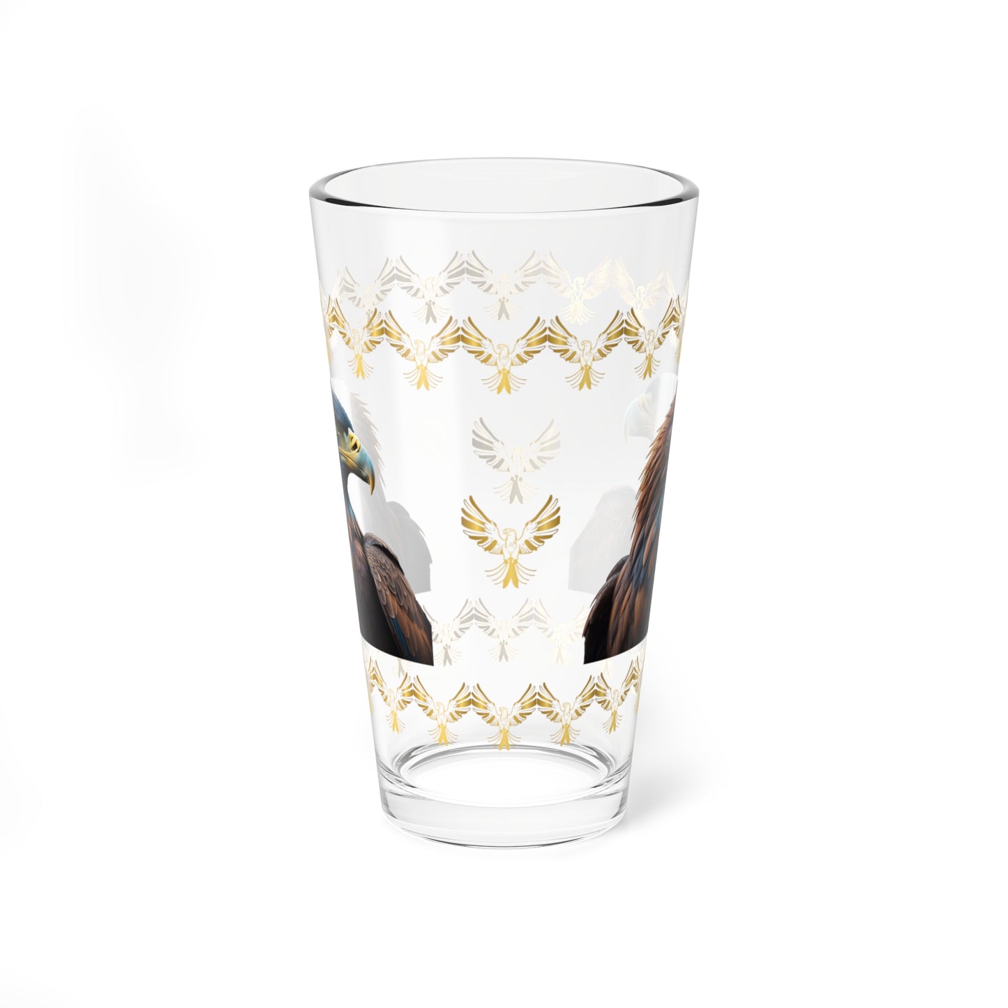 Feathers of Resilience 16oz Eagle Pint Glass - Symbol of Strength, Resilience, and Mental Health Awareness