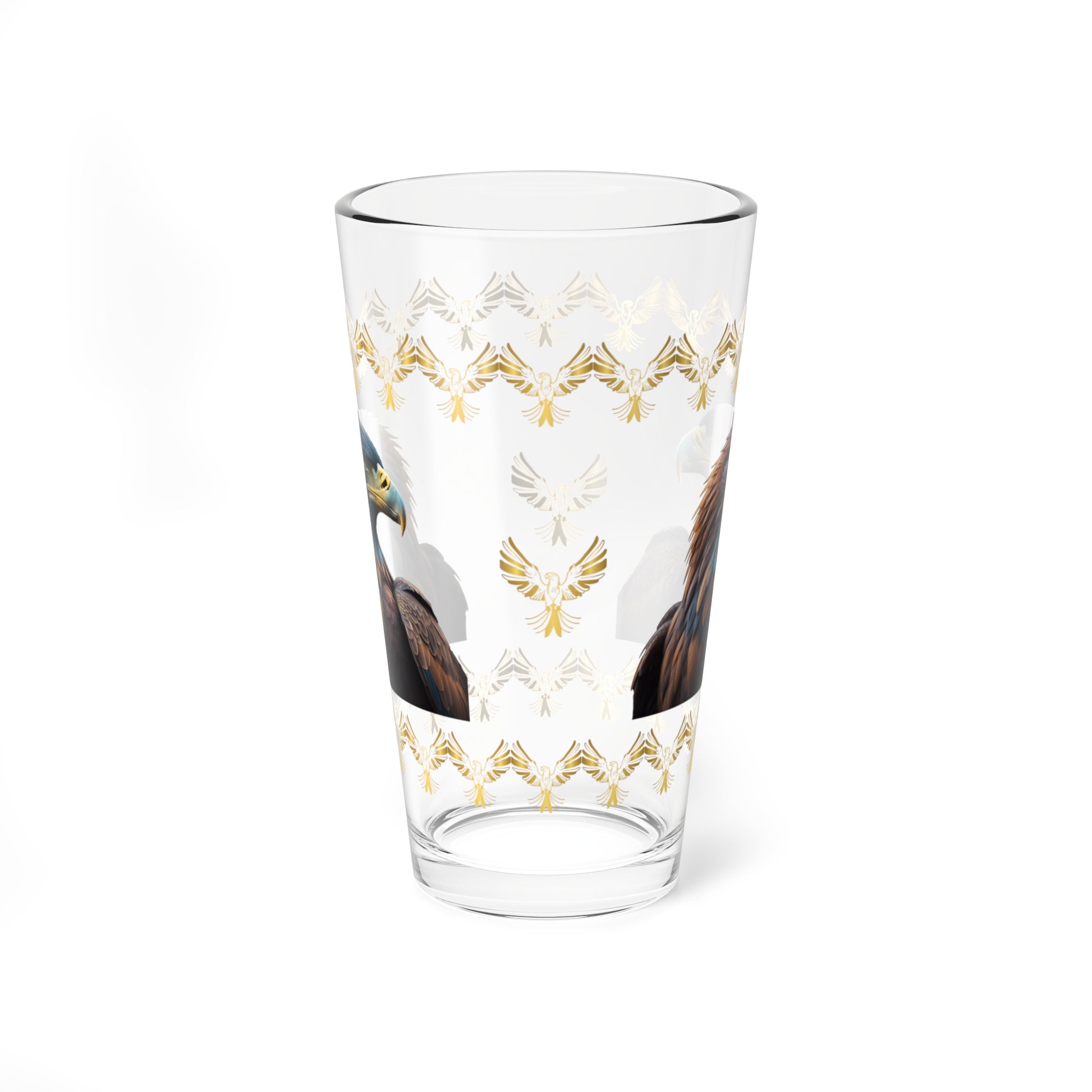 Feathers of Resilience 16oz Eagle Pint Glass - Symbol of Strength, Resilience, and Mental Health Awareness
