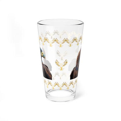 Feathers of Resilience 16oz Eagle Pint Glass - Symbol of Strength, Resilience, and Mental Health Awareness