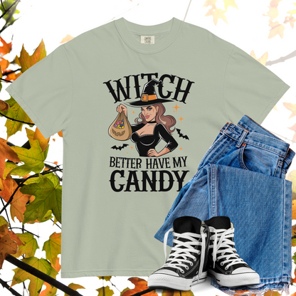 Witch Better Have My Candy Comfort Colors Heavyweight Halloween T-shirt