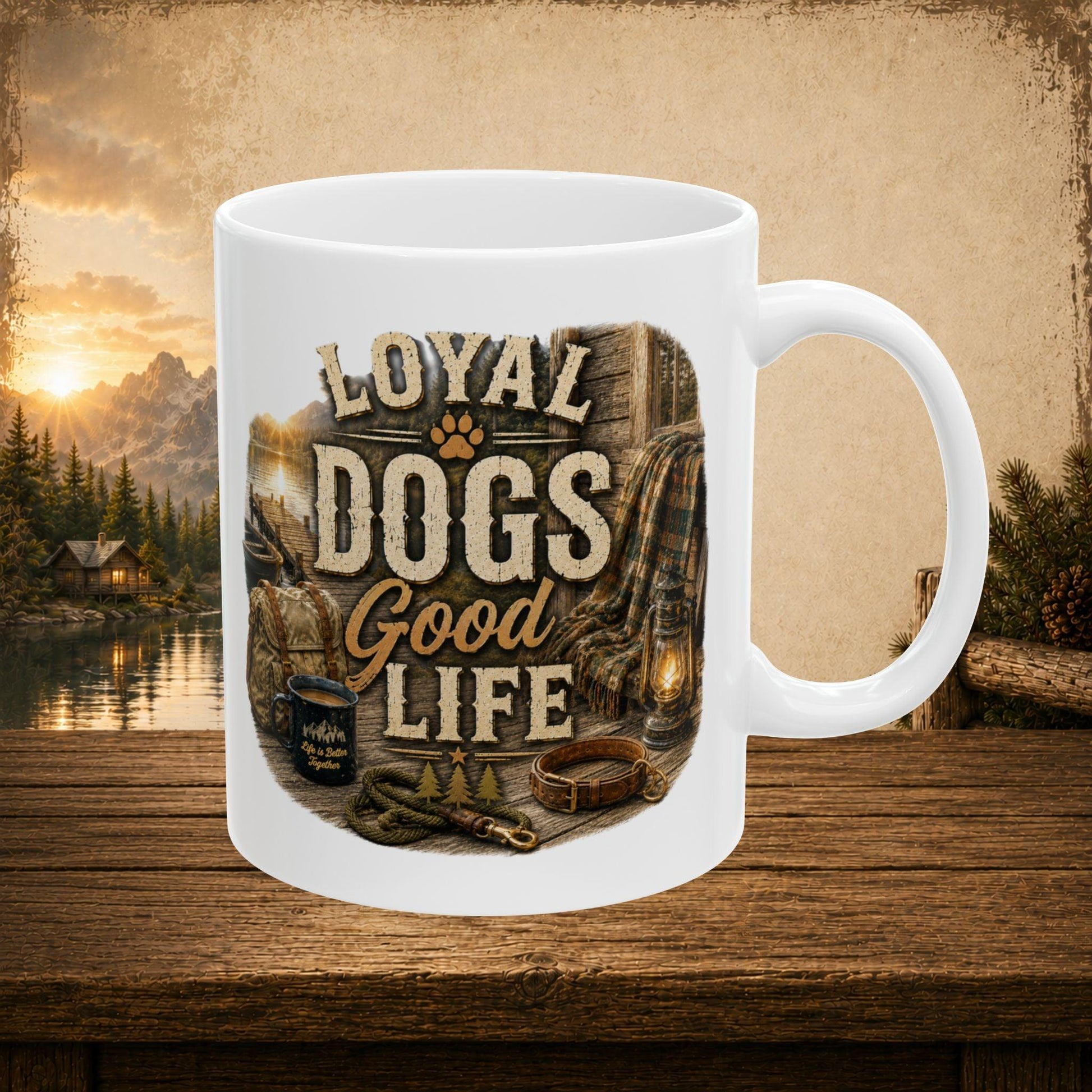 Shop our premium loyal dogs good life mug from MySisterIsASurvivor.