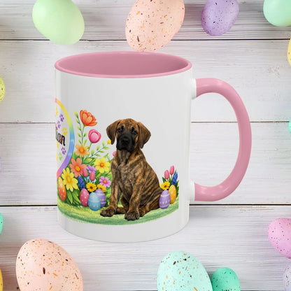 Shop our great dane brindle puppy easter mug featuring the 11oz style option from MySisterIsASurvivor.