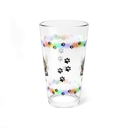 Shih Tzu (Tricolor) Personalized Easter Puppy 16oz Pint Glass - Custom Dog Design, Mental Health Gift, Easter Décor, and Festive Celebrations