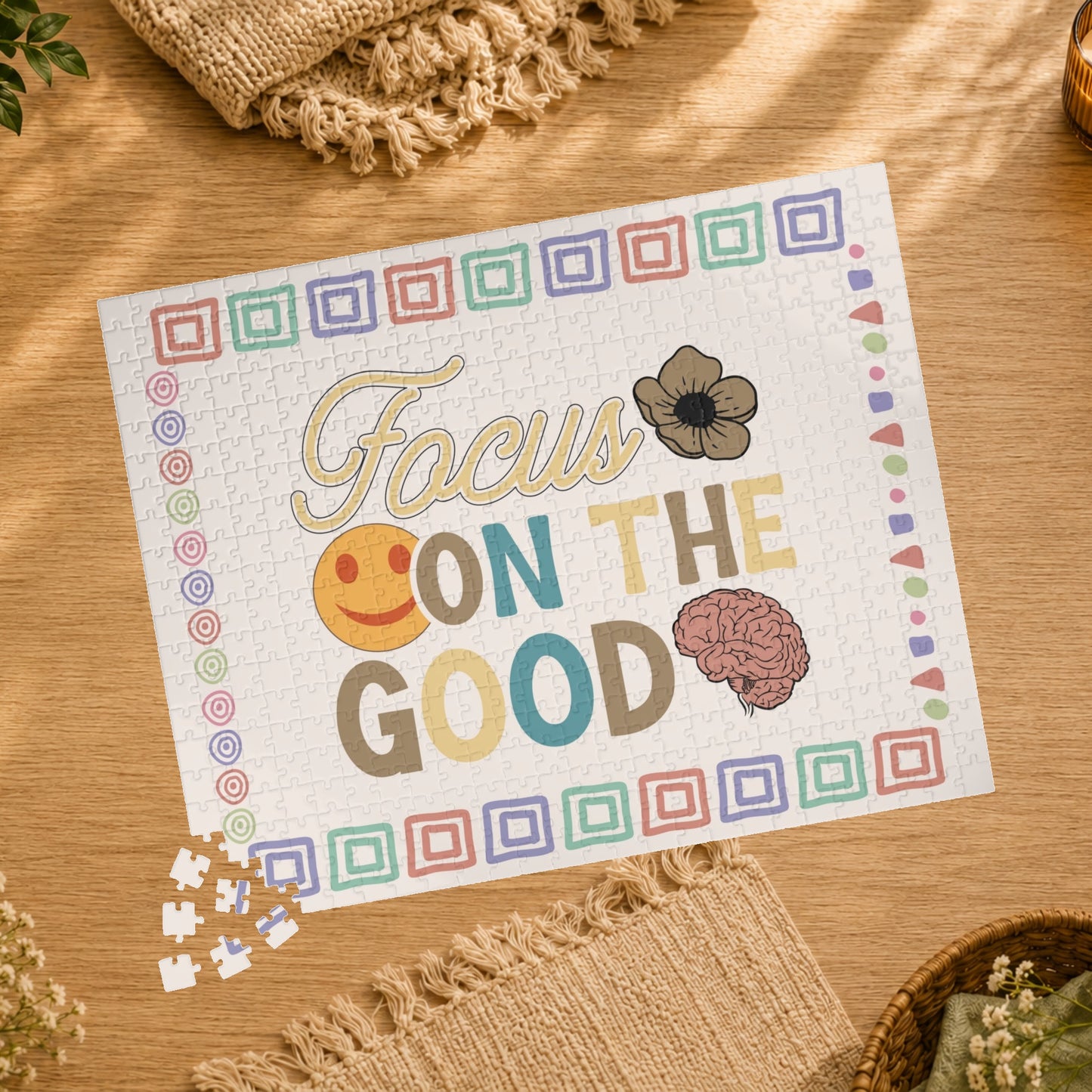 Focus on the Good - Affirmation Puzzle Gift for Survivors and Puzzle Lovers
