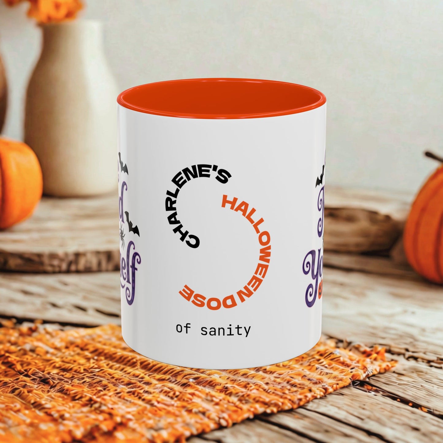 Be Kind to Yourself Halloween Mug - Personalized "Be Kind to Yourself" Coffee Cup Gift