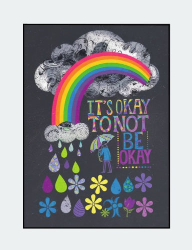 It's Okay To Not Be Okay Composition Notebook for Journaling, Therapy, Self-Care, Anxiety, Mindfulness, Affirmations & Wellness Writing