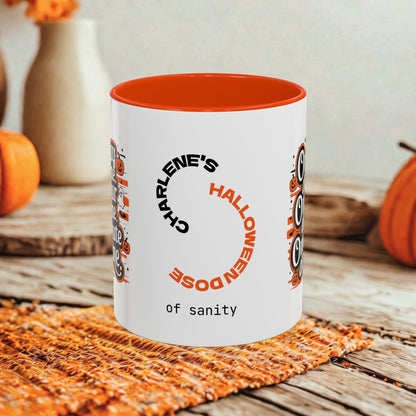 One Day at a Time Halloween Mug - Personalized Recovery & Mental Health Coffee Cup Gift