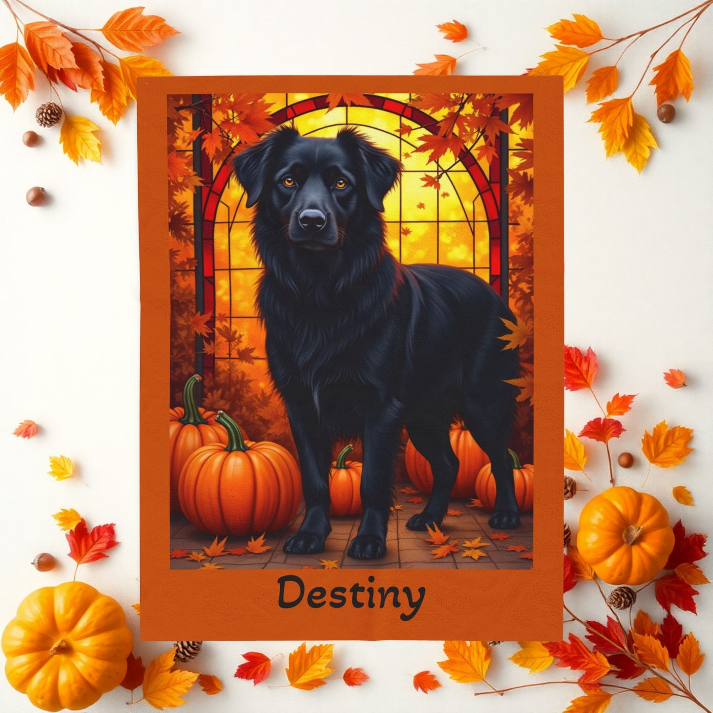 Australian Shepherd (Black) Velveteen Blanket - Custom Dog Art Throw for Herding Fans