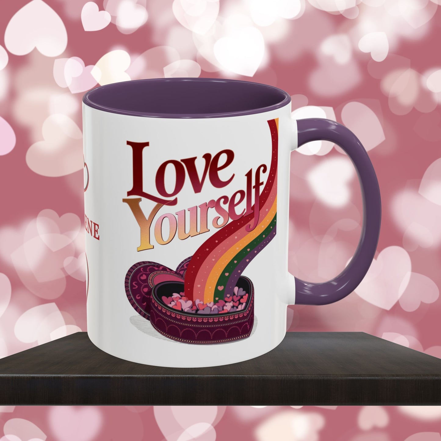 Love Yourself Mug: Personalized Valentine's Day Affirmation Mug – Inspiring Positivity and Emotional Wellness, 11oz or 15oz