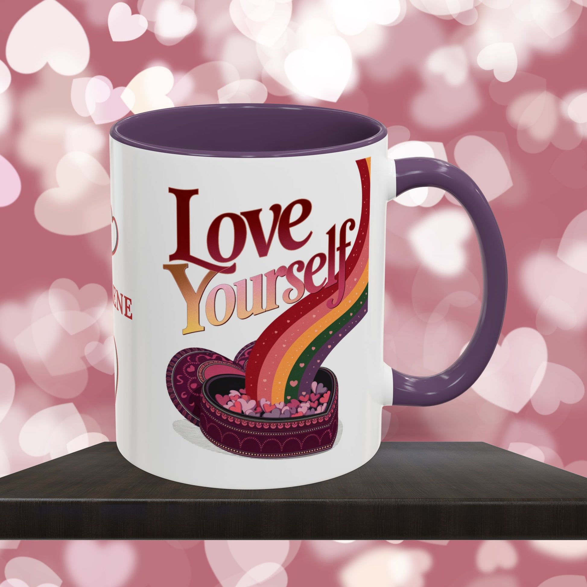 Love Yourself Mug: Personalized Valentine's Day Affirmation Mug – Inspiring Positivity and Emotional Wellness, 11oz or 15oz