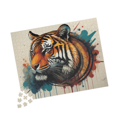 The Resilient Tiger Within: Inspiring Tiger-themed Puzzle for Strength, Resilience, and Empowerment