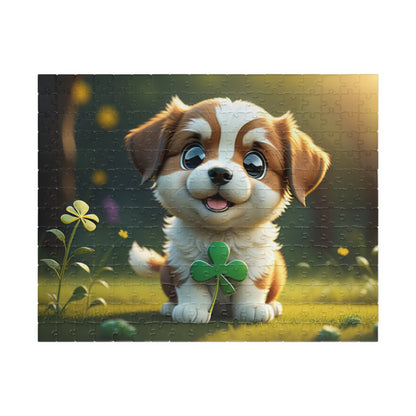 Clover Cuddles Canine - St. Patrick's Day Mental Health Puzzle