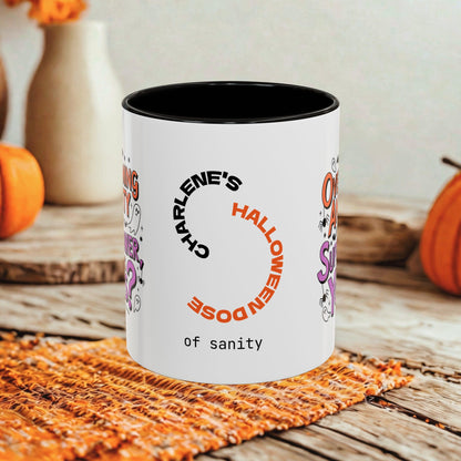 Overcoming Anxiety is My Superpower Halloween Mug - Personalized Empowerment Coffee Cup Gift