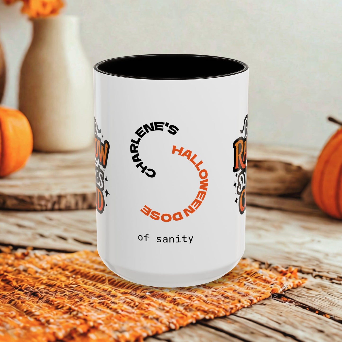 Be the Rainbow in Someone's Cloud Halloween Mug - Personalized Uplifting Halloween Gift