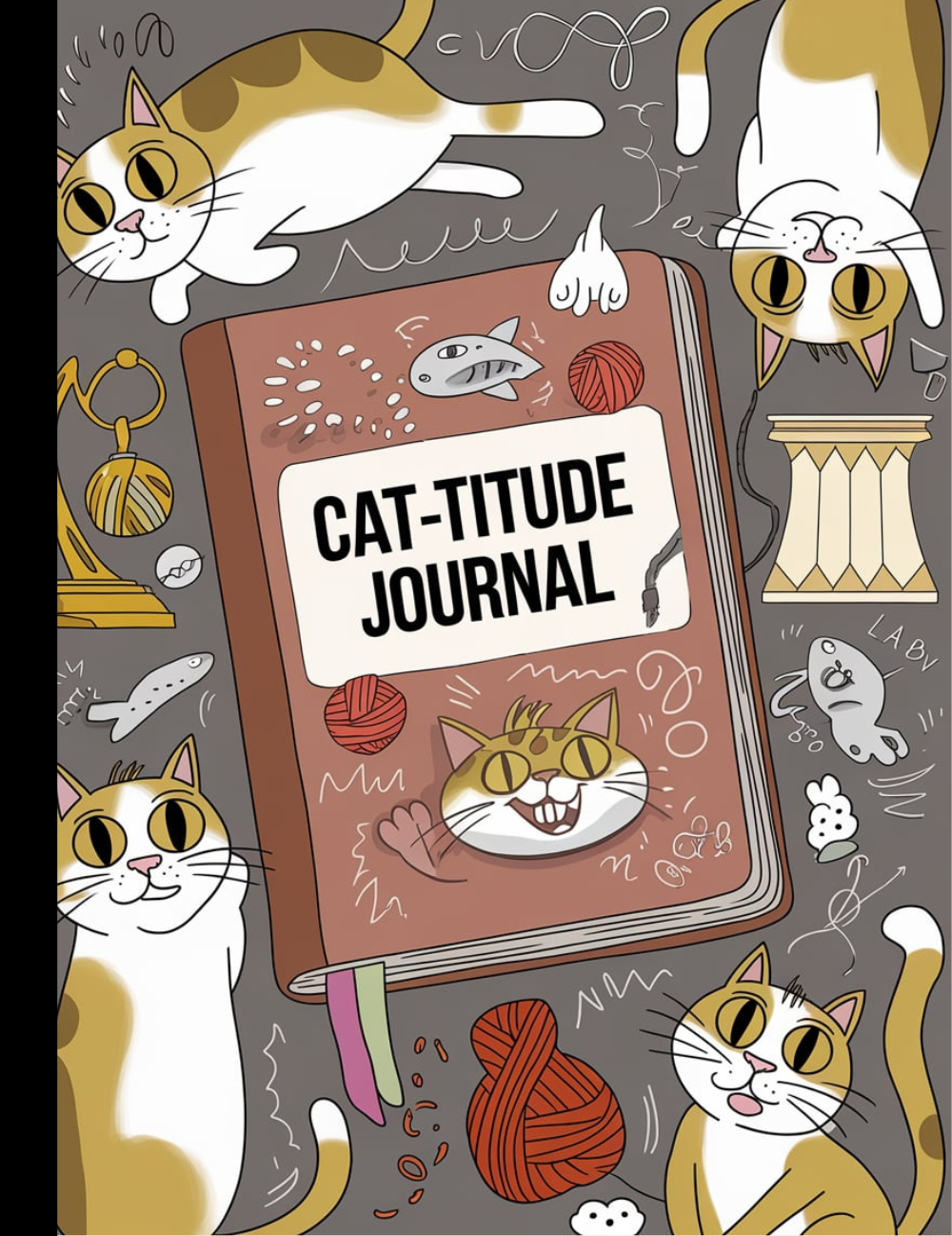 Cat-titude Journal Composition Notebook for Journaling, Therapy, Self-Care, Anxiety, Mindfulness, Affirmations & Wellness Writing