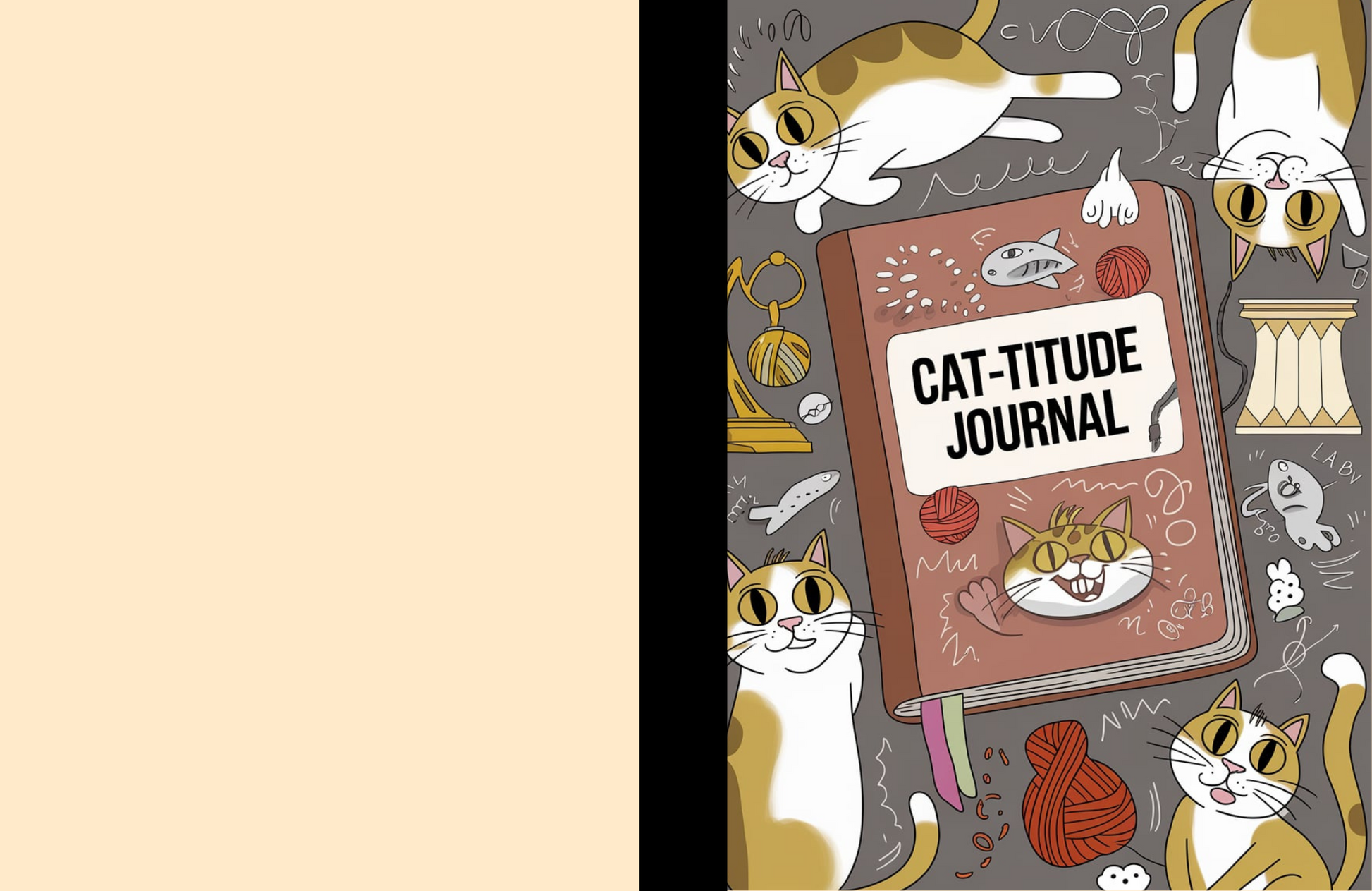 Cat-titude Journal Composition Notebook for Journaling, Therapy, Self-Care, Anxiety, Mindfulness, Affirmations & Wellness Writing
