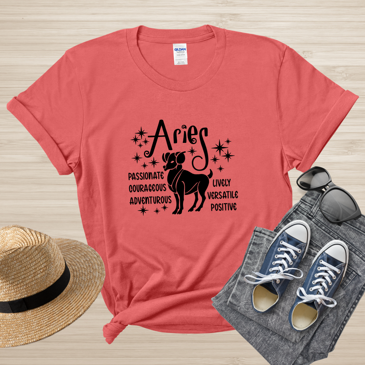 Aries Zodiac T-Shirt, Astrology Shirt for Aries, Horoscope Gift, Aries Birthday, Aries Season Gift, Perfect Aries Gift, Aries Zodiac Tee