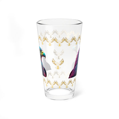 Eagle's Fortitude 16oz Eagle Pint Glass - Symbol of Strength, Resilience, and Mental Health Awareness