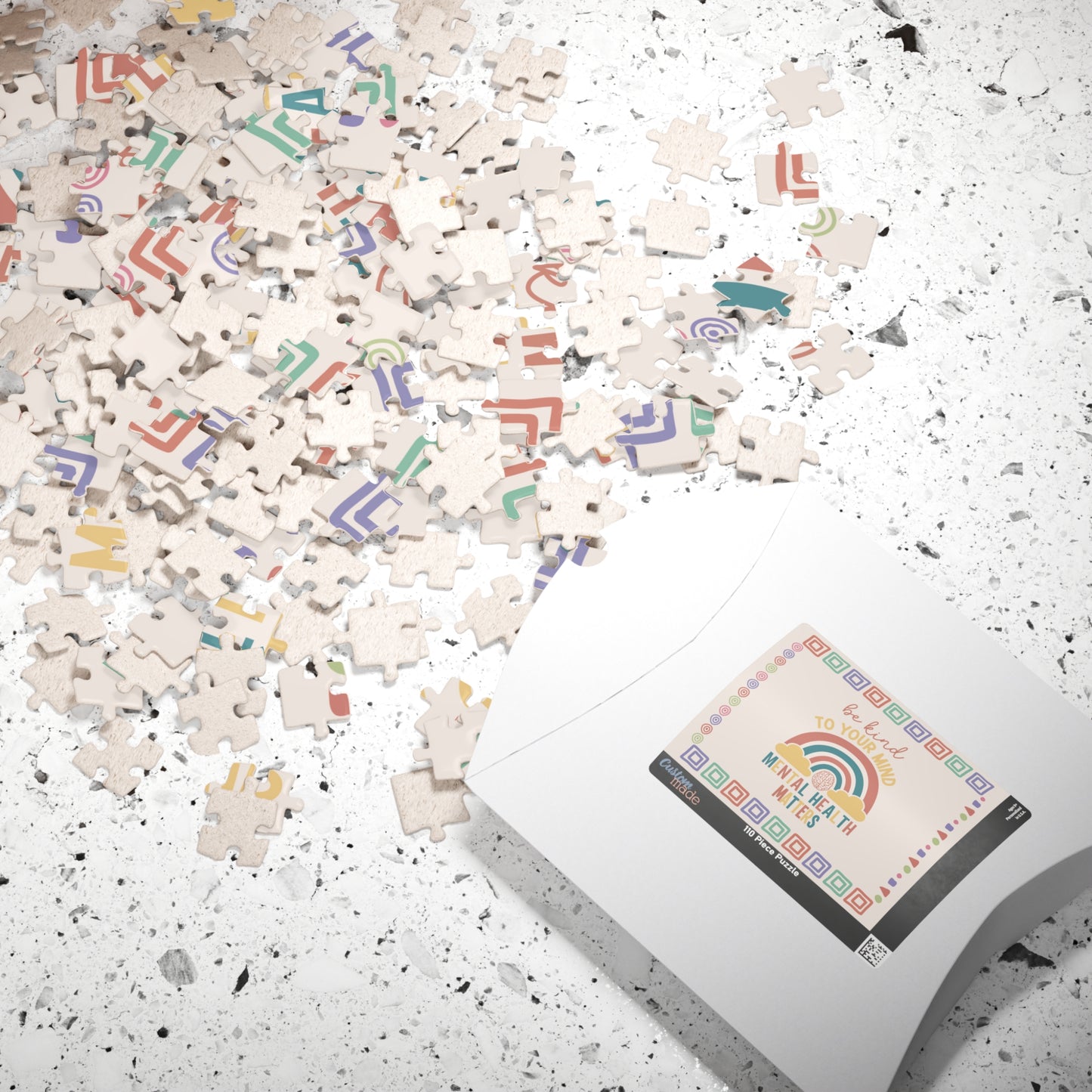 Be Kind to Your Mind - Mental Health Matters Affirmation Puzzle Gift for Survivors and Puzzle Lovers