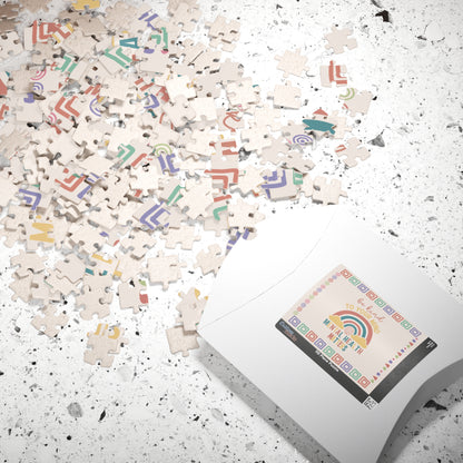 Be Kind to Your Mind - Mental Health Matters Affirmation Puzzle Gift for Survivors and Puzzle Lovers