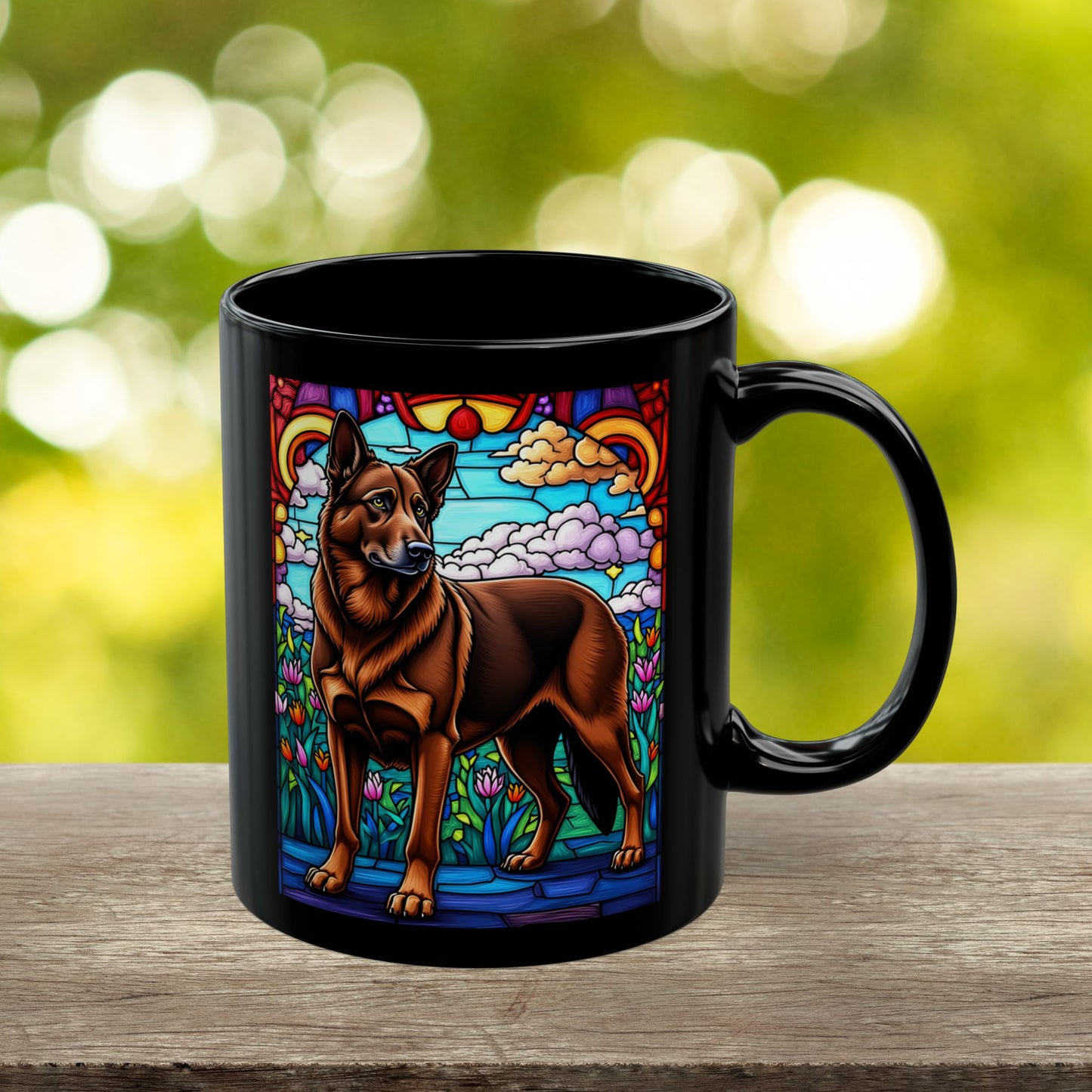 German Shepherd (Liver) Personalized Mug, Pet Lover Mug, Dog Coffee Mug, Custom Name Mug, Dog Lover Gift, Dog-Themed Mug, GS Mug