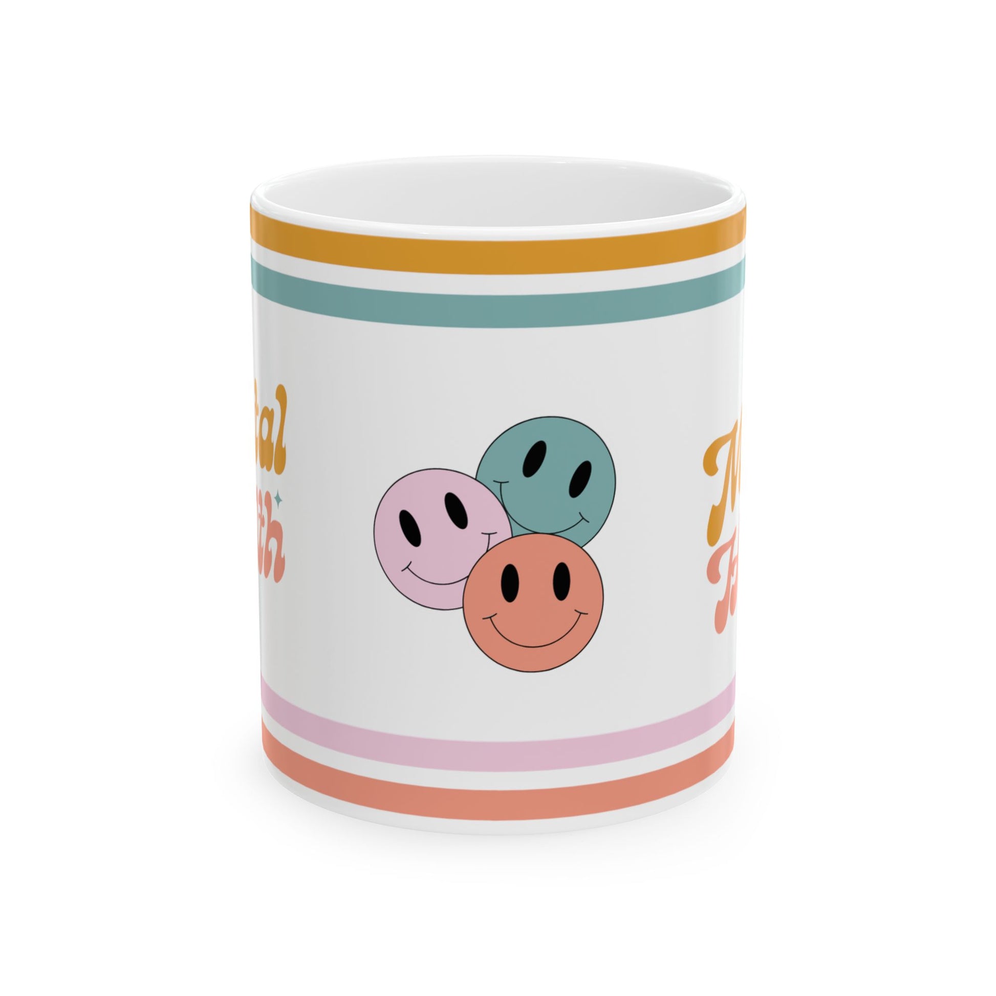 Mental Health Retro Ceramic Mug, (11oz, 15oz)