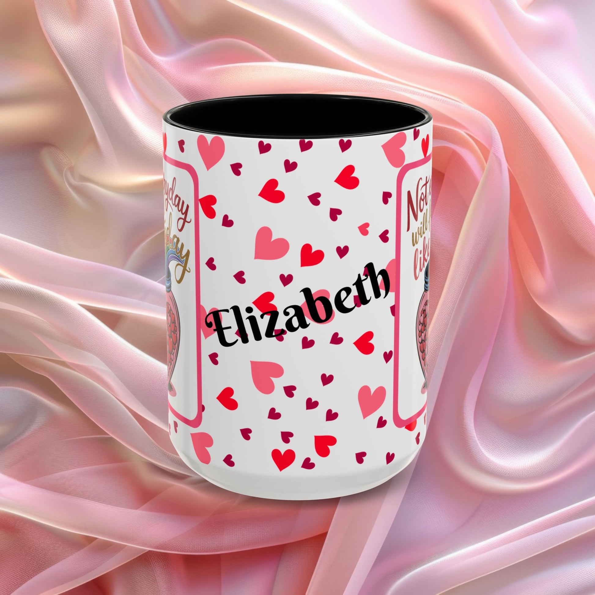 Not Every Day Will Feel Valentines mug with hopeful message, comforting Valentine affirmation coffee cup