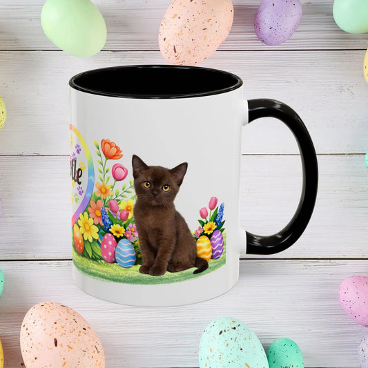 Shop our burmese kitten easter mug featuring the 11oz style option from MySisterIsASurvivor.